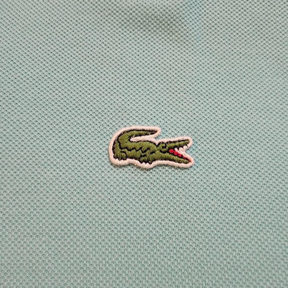 VTG 90s Lacoste pique polo size 7/ XL Cropped oversized designed France Preppy - Picture 3 of 4